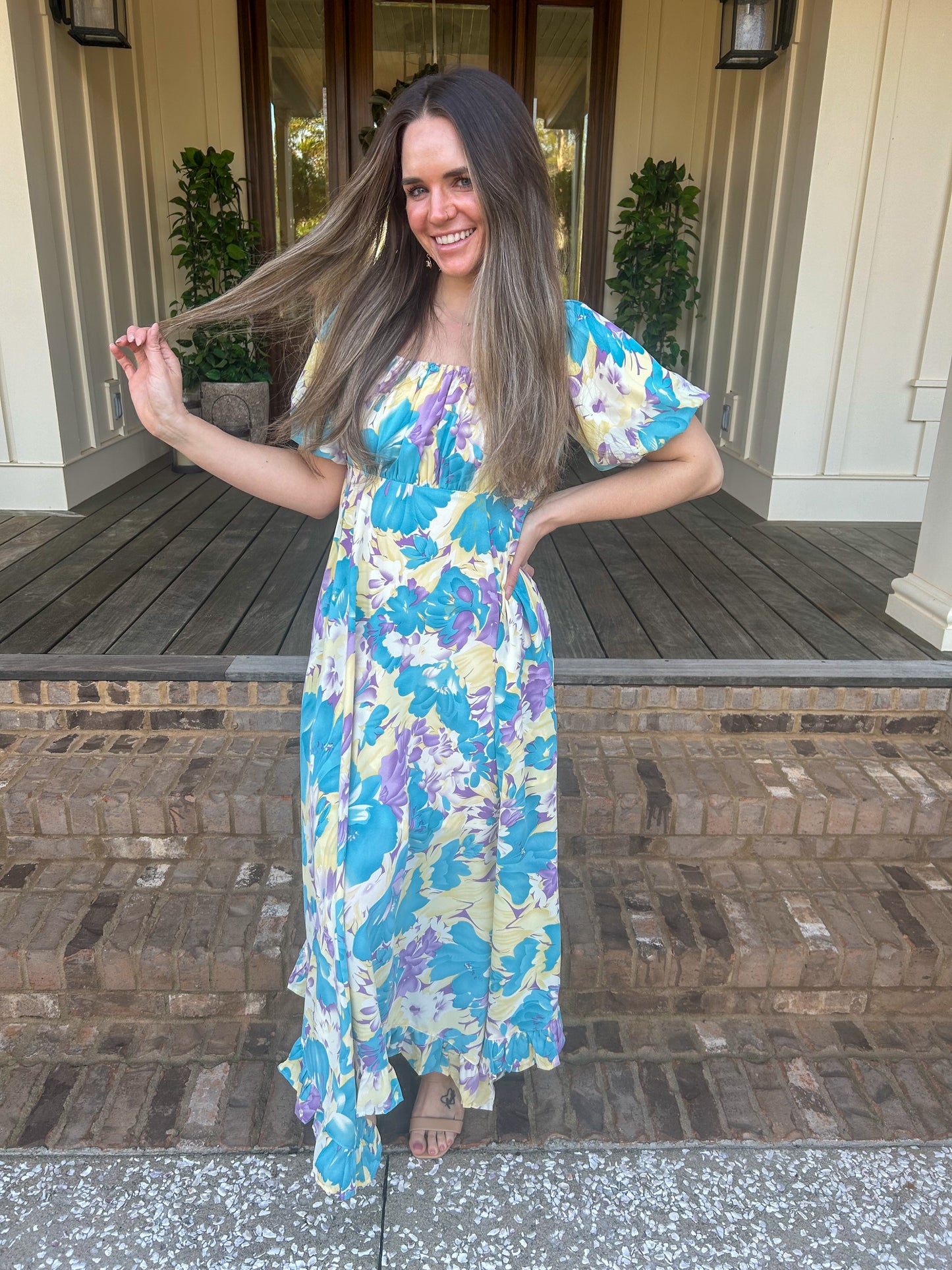 Aspyn Floral Midi Dress