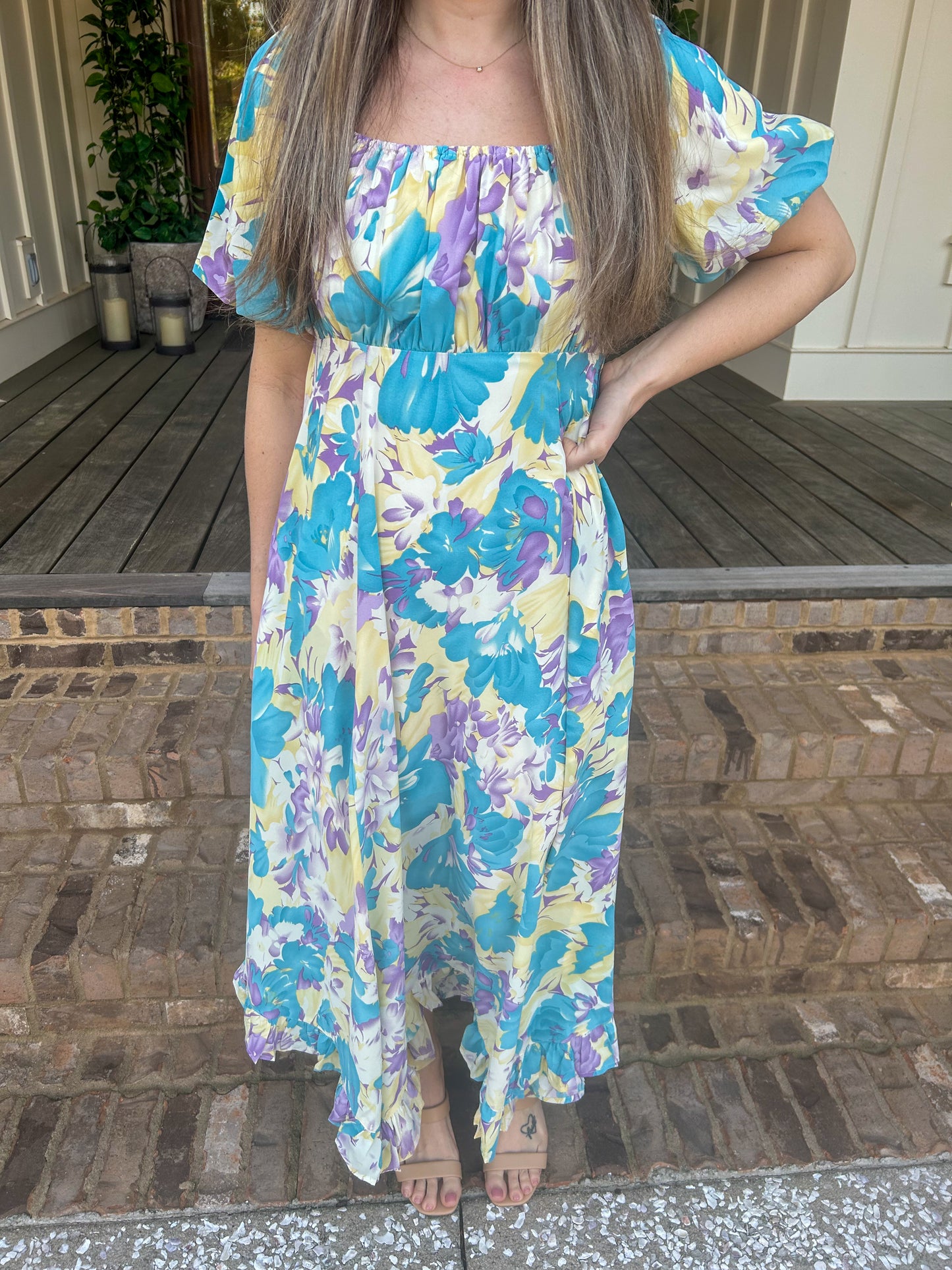 Aspyn Floral Midi Dress