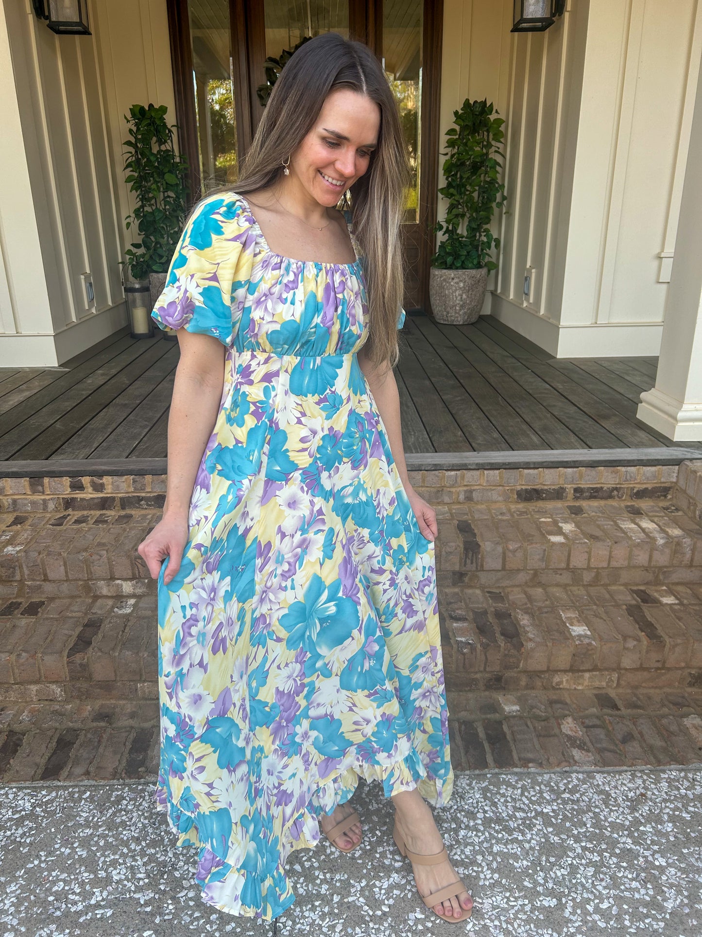 Aspyn Floral Midi Dress