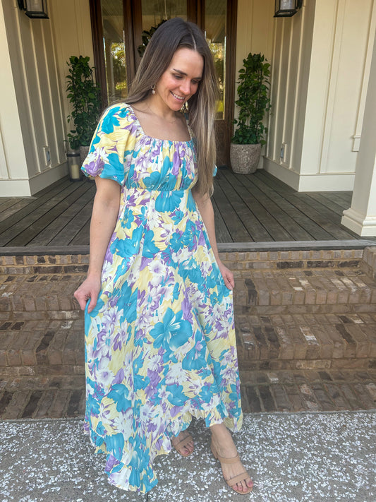 Aspyn Floral Midi Dress