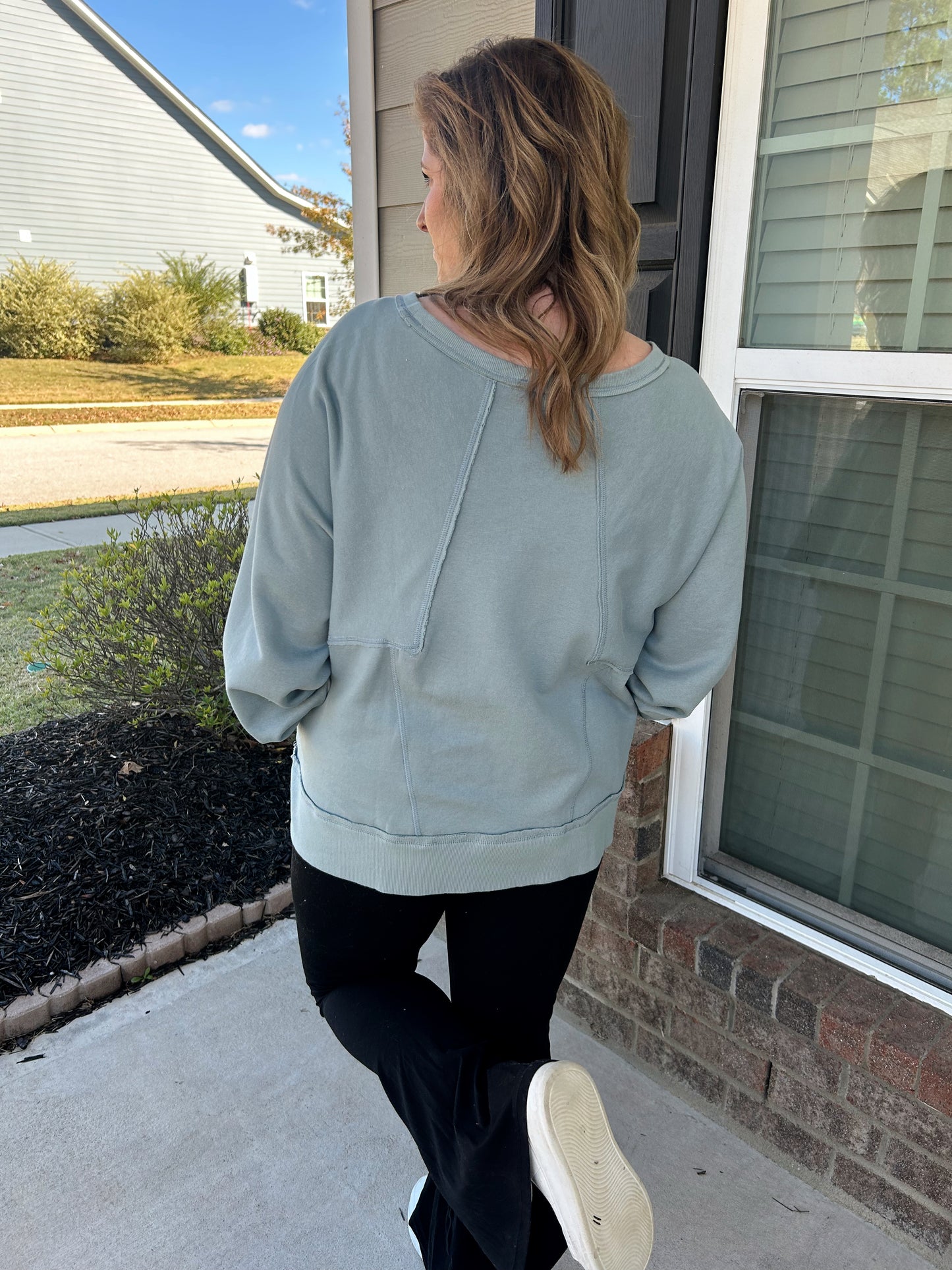 Camden Sweatshirt - Dusty Teal