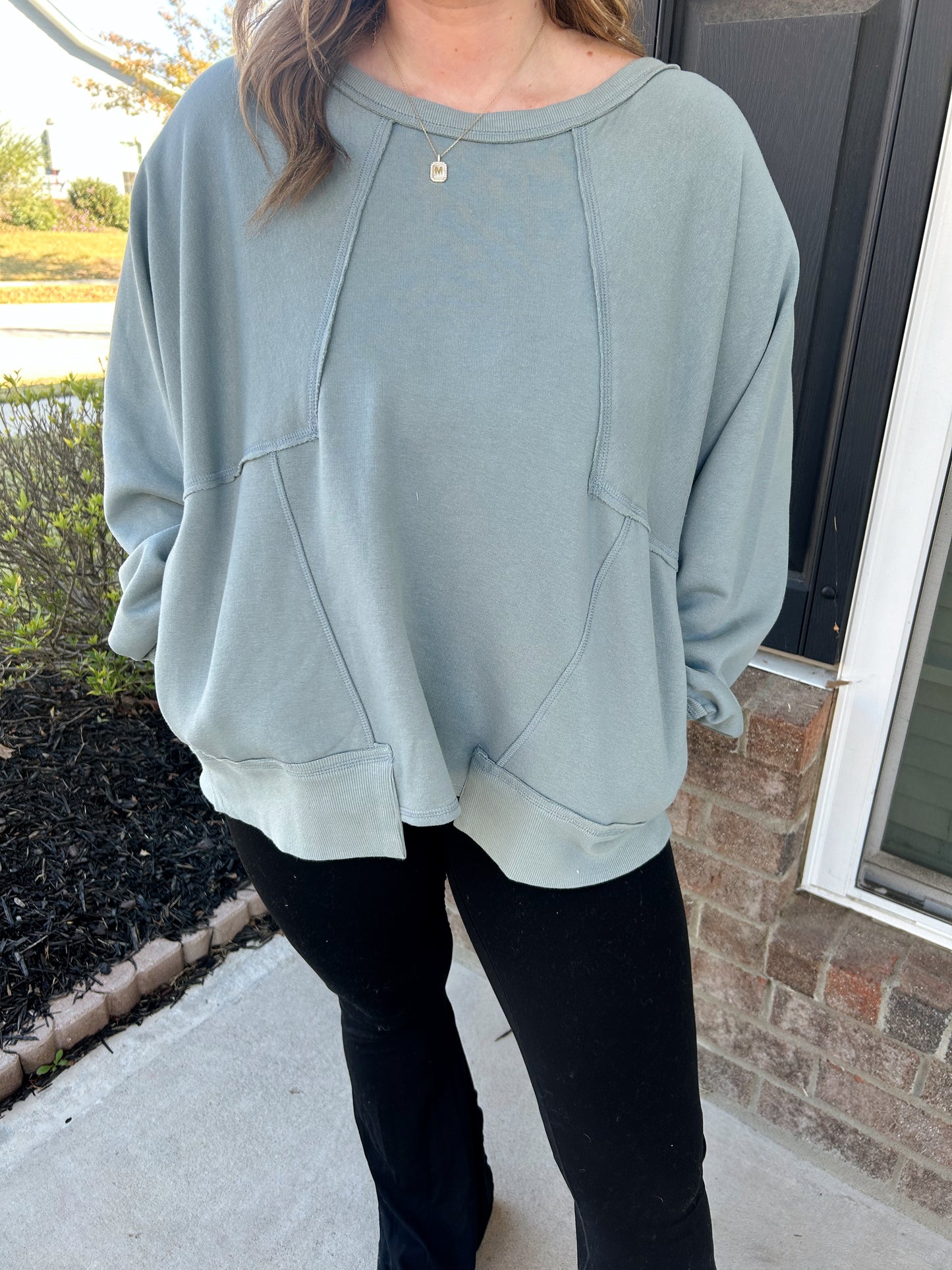 Camden Sweatshirt - Dusty Teal