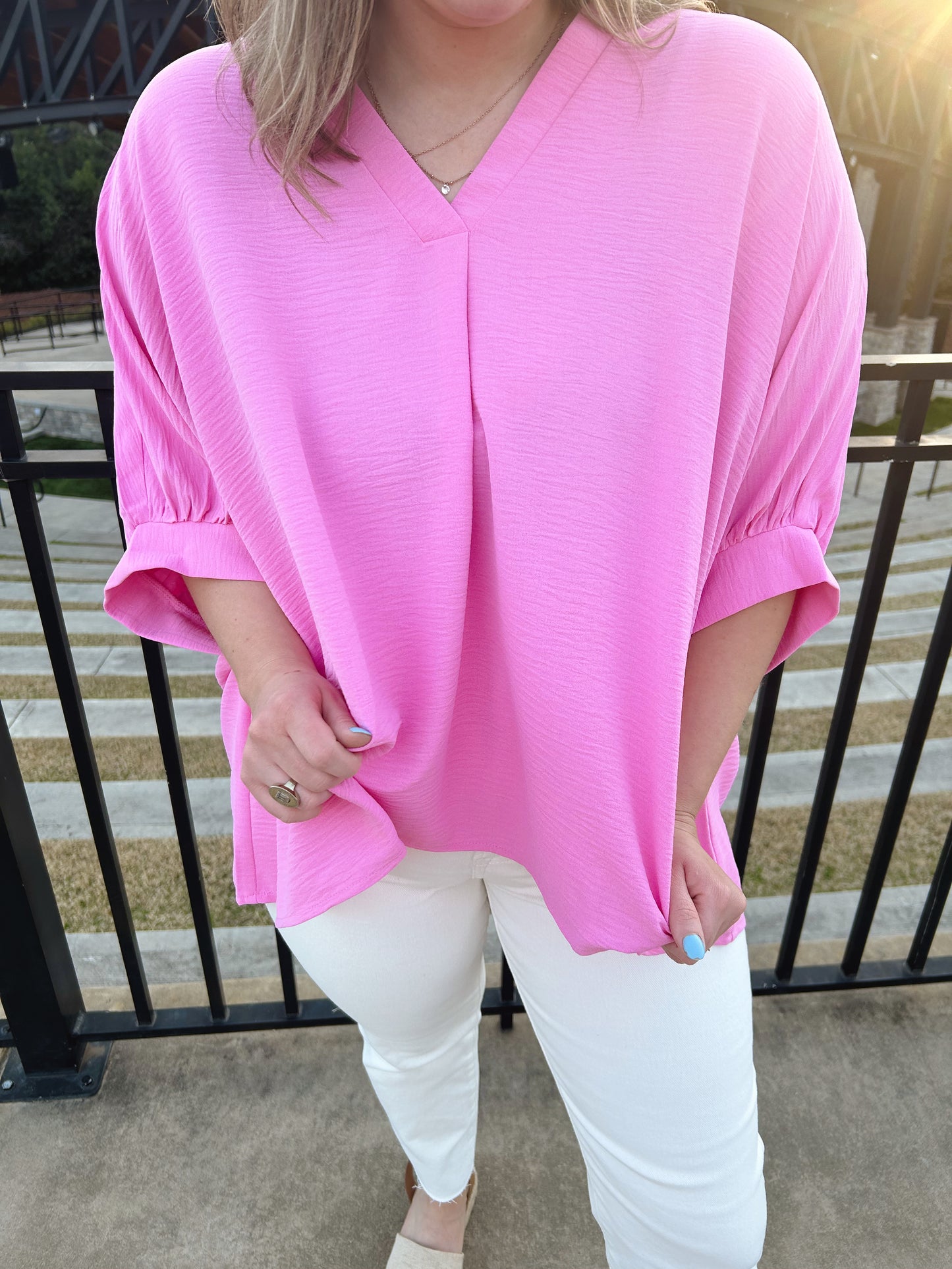 Esther Blouse - Candy Pink