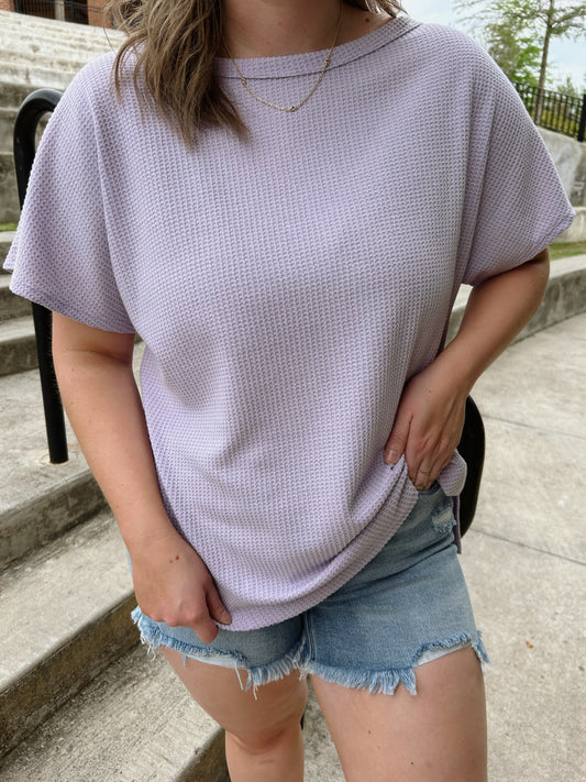 Lavender Haze Knit Top