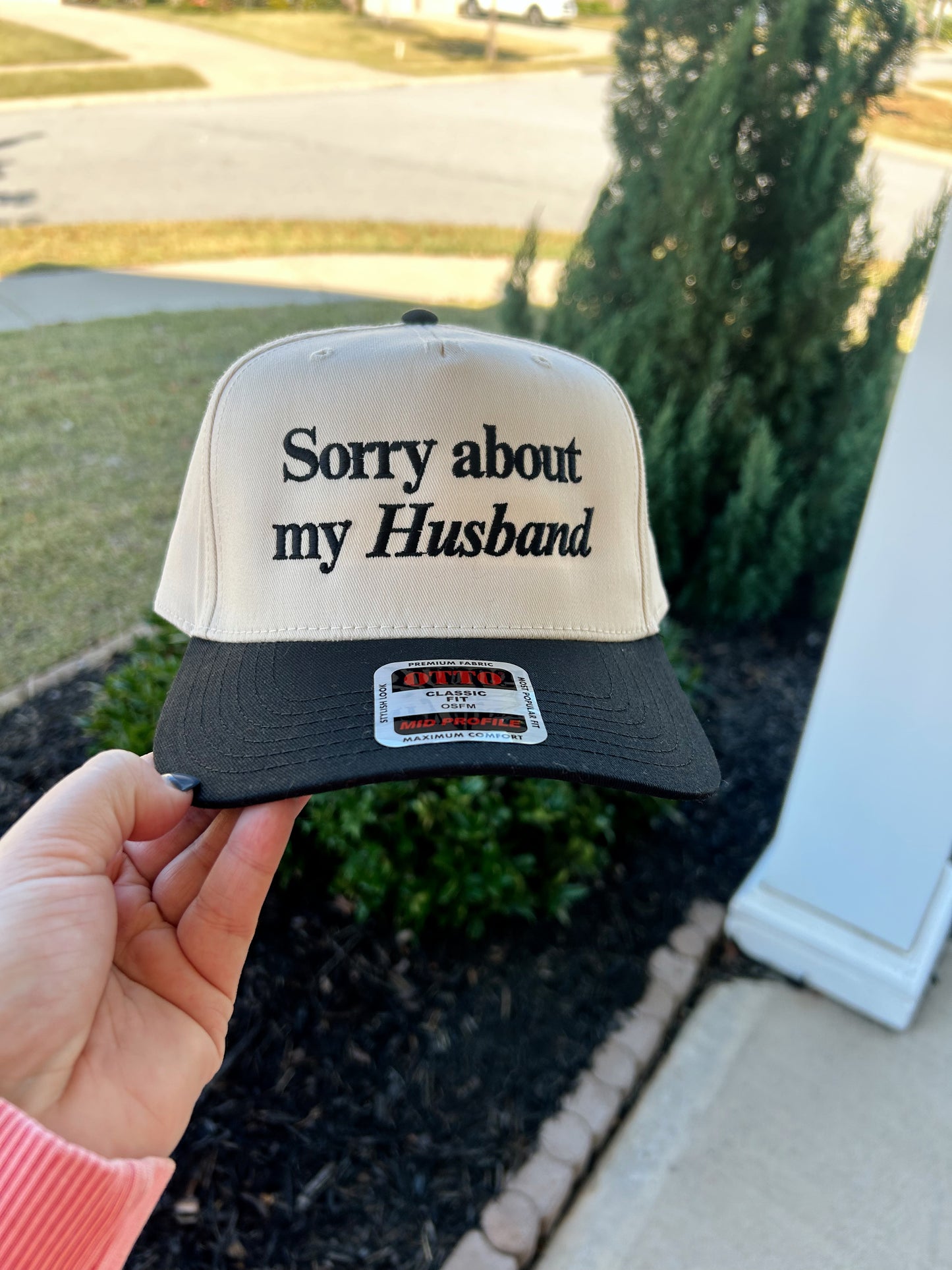 'Sorry About My Husband' Trucker Hat