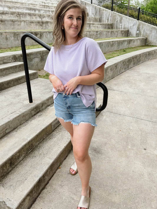 Lavender Haze Knit Top