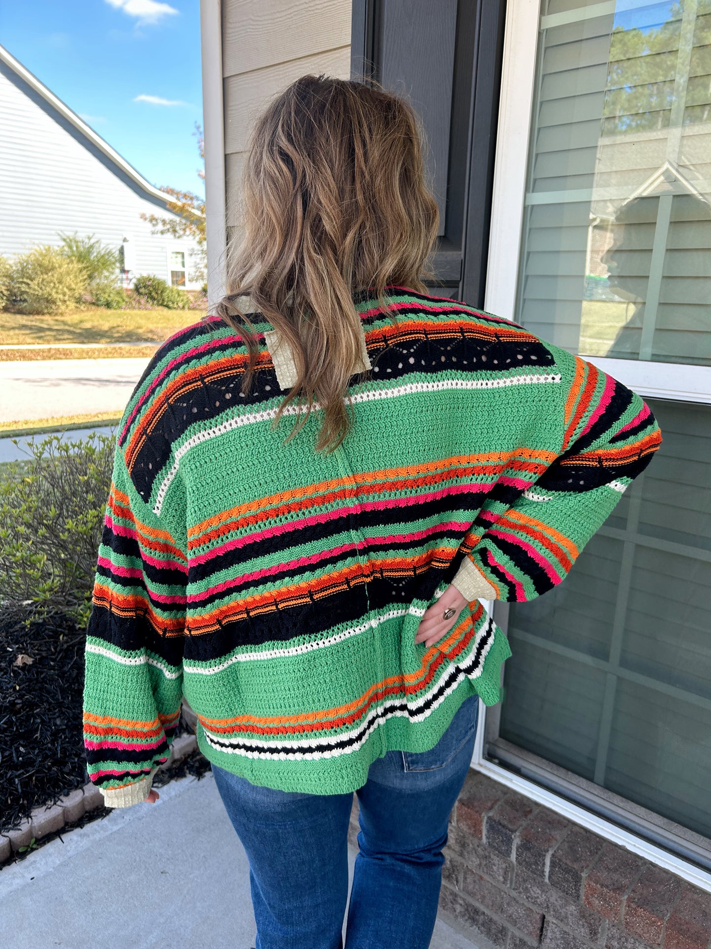 Stay Cozy Striped Knit Sweater