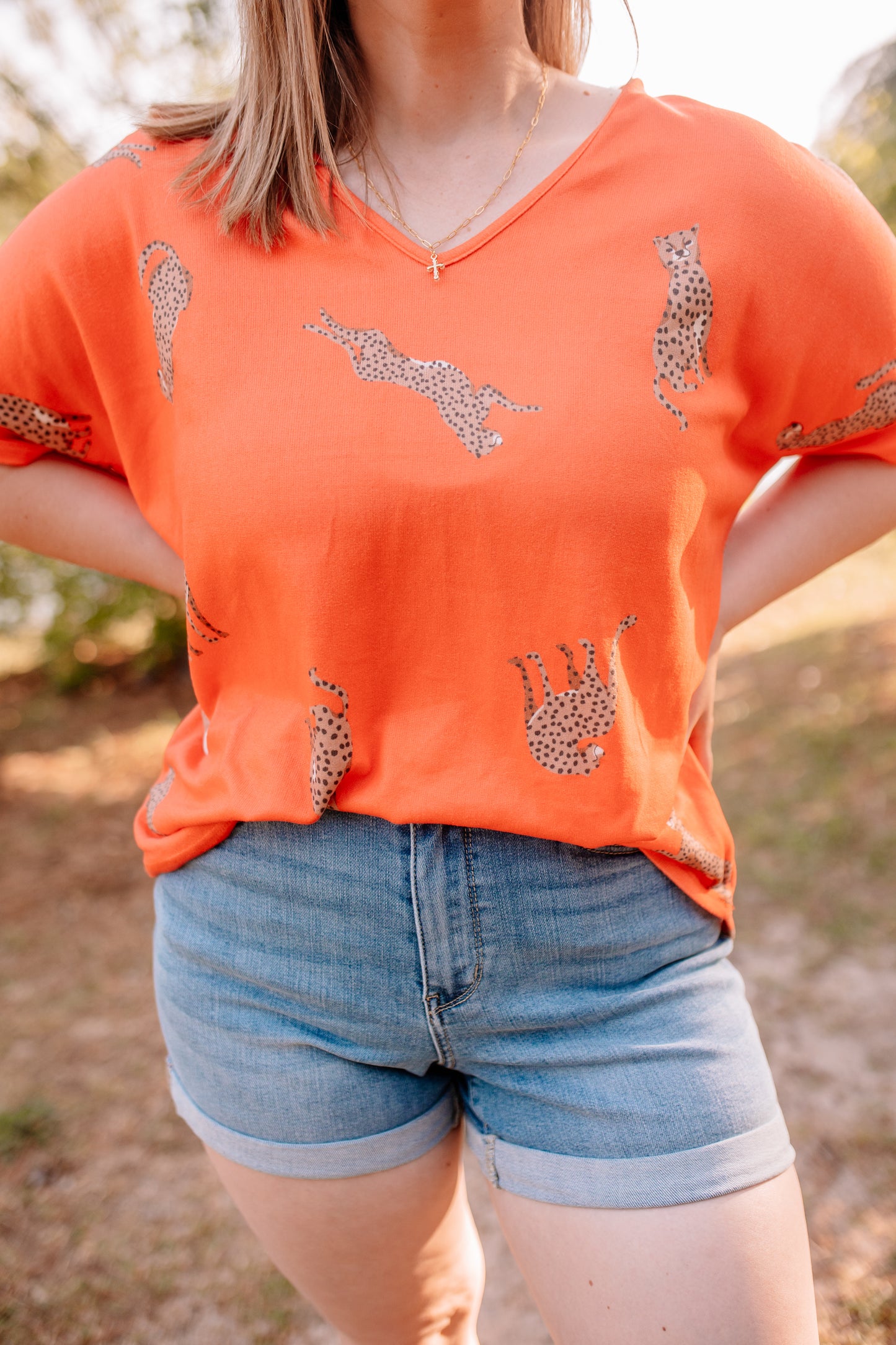 Orange Jaguar Tee